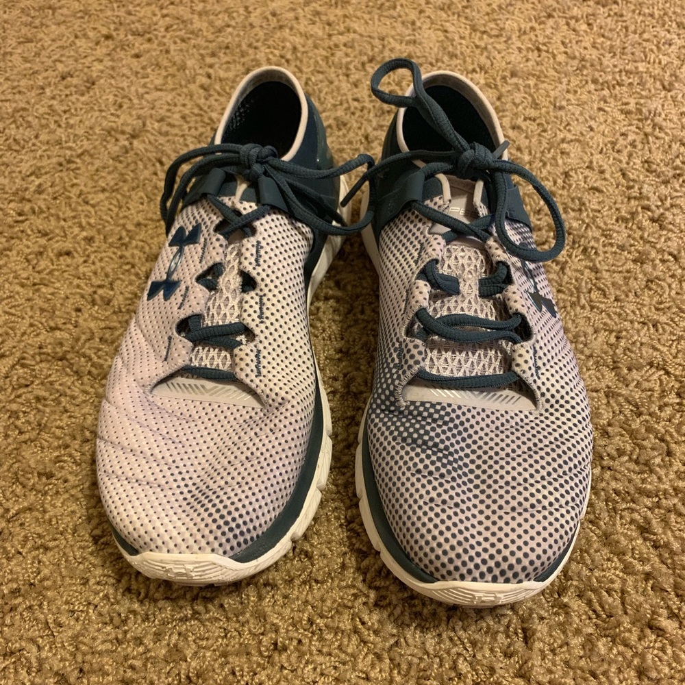 under armour purple polka dot shoes